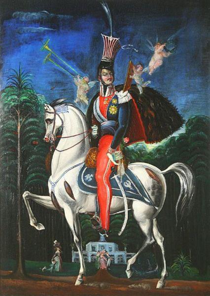 Zygmunt Waliszewski Prince Joseph Poniatowski on horse oil painting image
